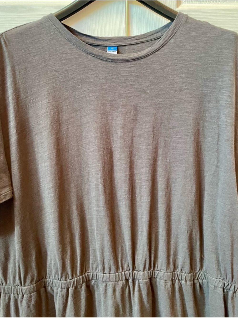Old Navy Gray Short Sleeve T-Shirt Dress - Picture 3 of 6